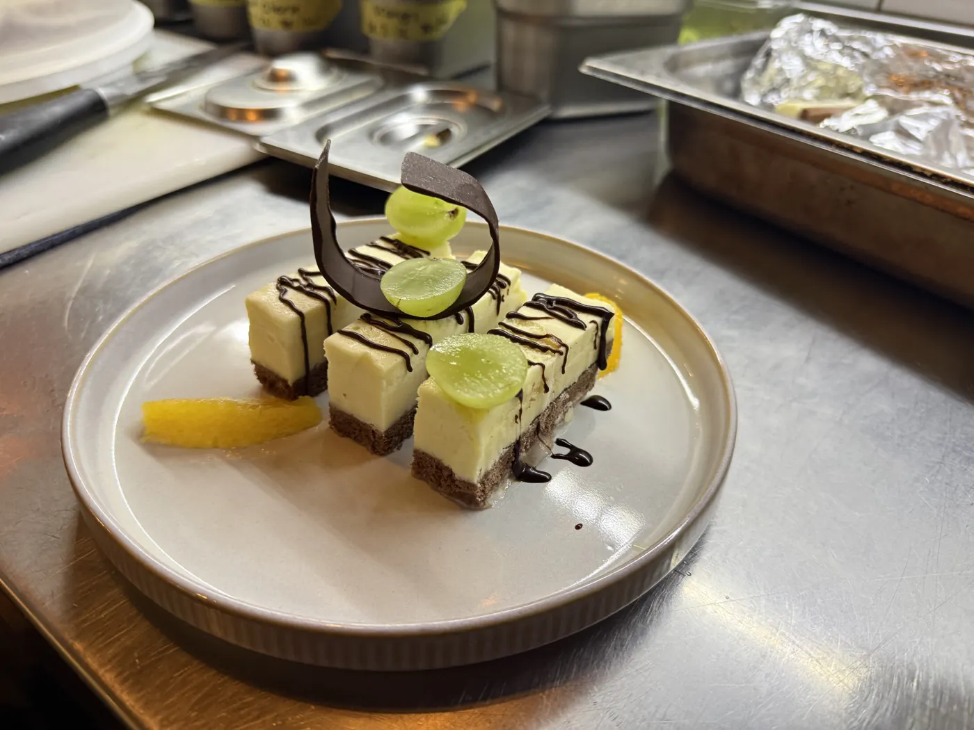Cheesecake on the pass