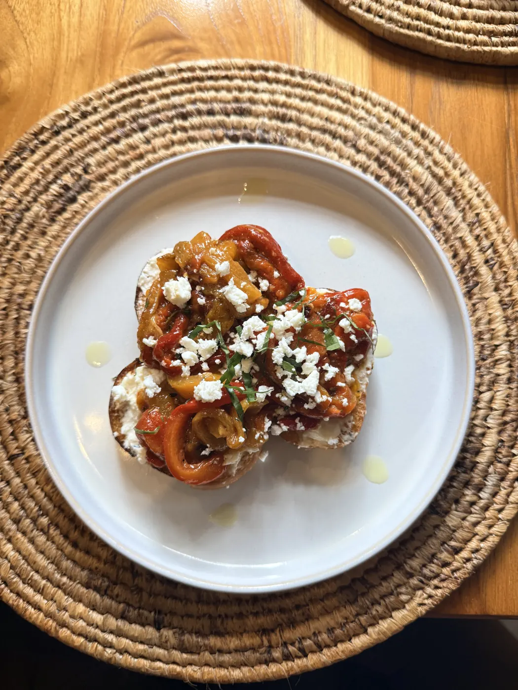 Stuffed peppers with feta